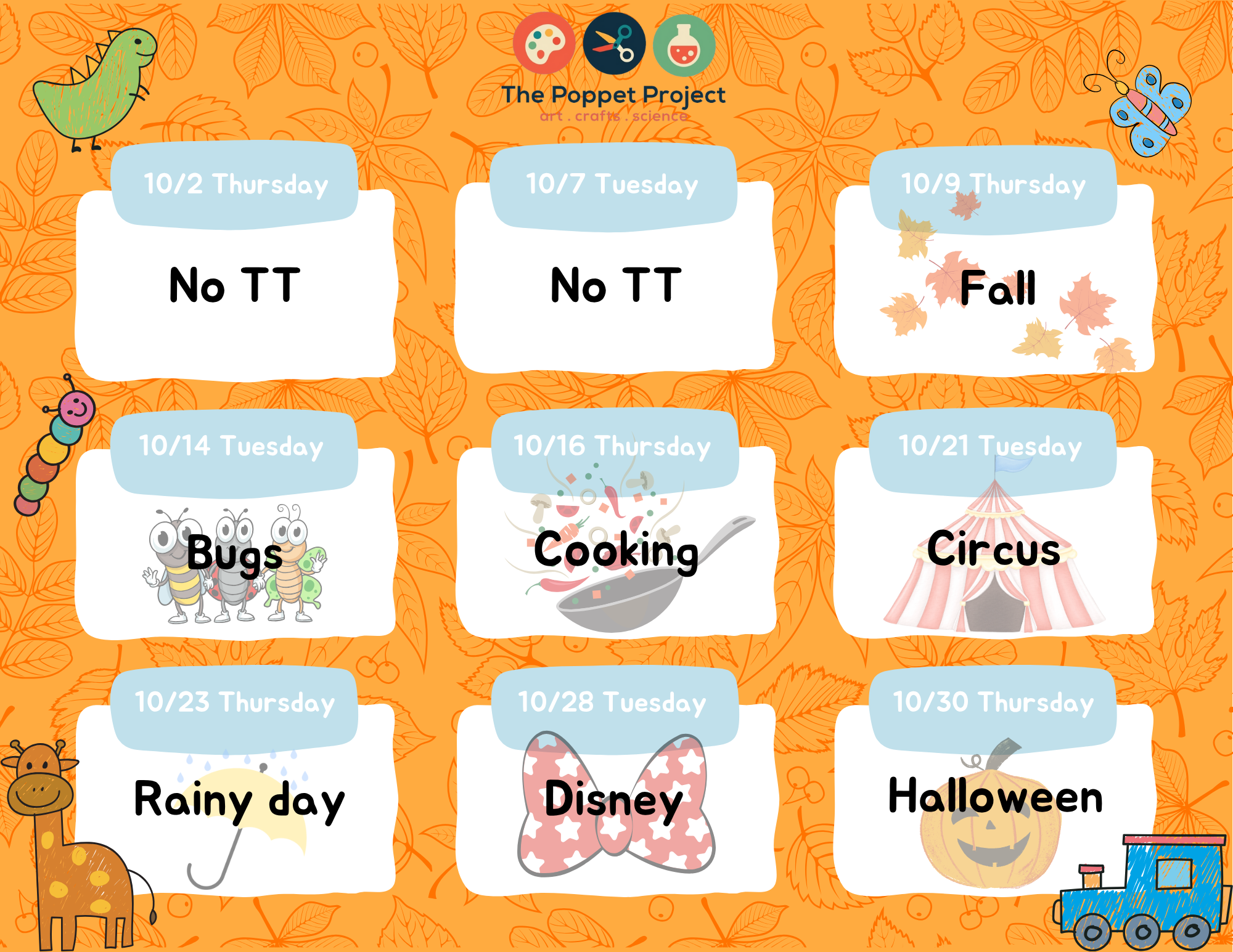 October TT Schedule